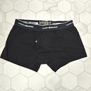 Excellent Used Condition Men's LUCKY ☘️ BRAND Black Boxer Briefs Size Large.